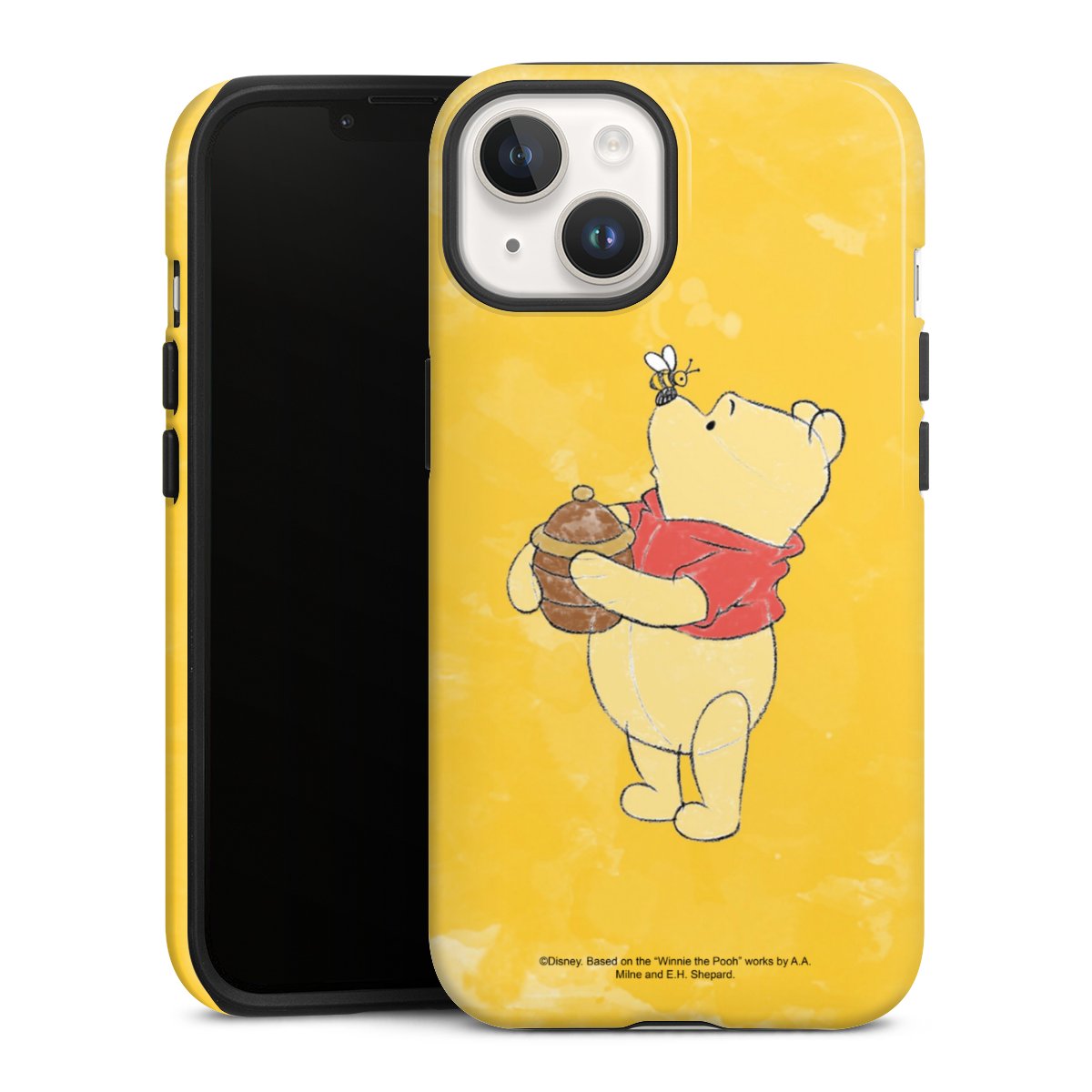 iPhone 14 Handy Panzer Handyhülle robuste Outdoor Hülle Schutzhülle glänzend Official Licensed Product Winnie The Pooh Disney Tough Case