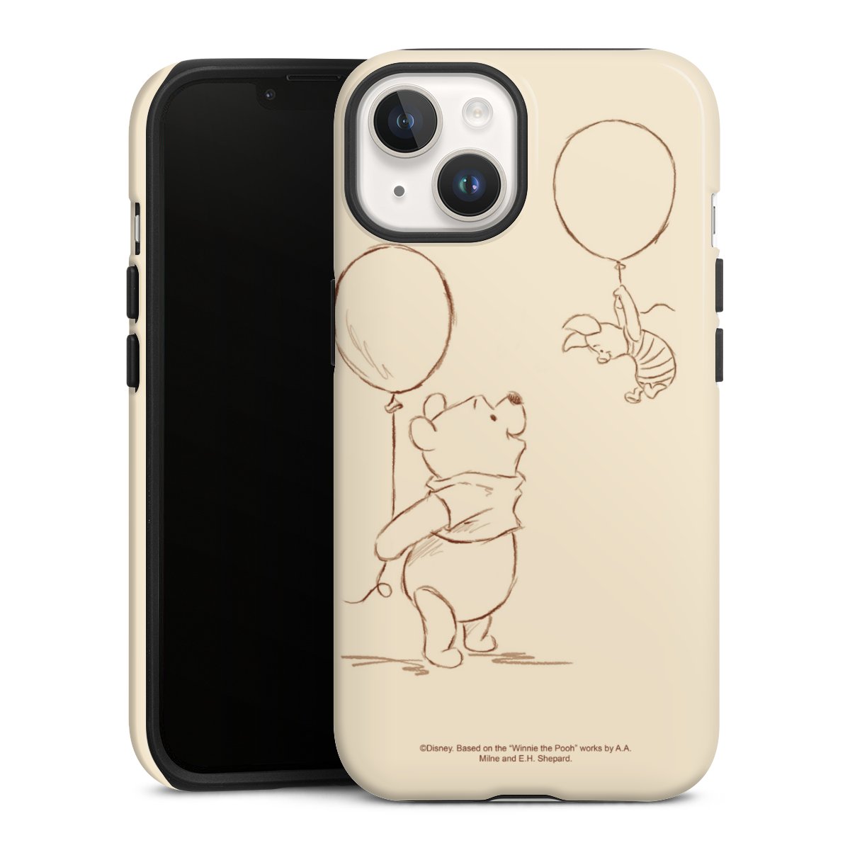 iPhone 14 Handy Panzer Handyhülle robuste Outdoor Hülle Schutzhülle glänzend Official Licensed Product Winnie The Pooh Disney Tough Case