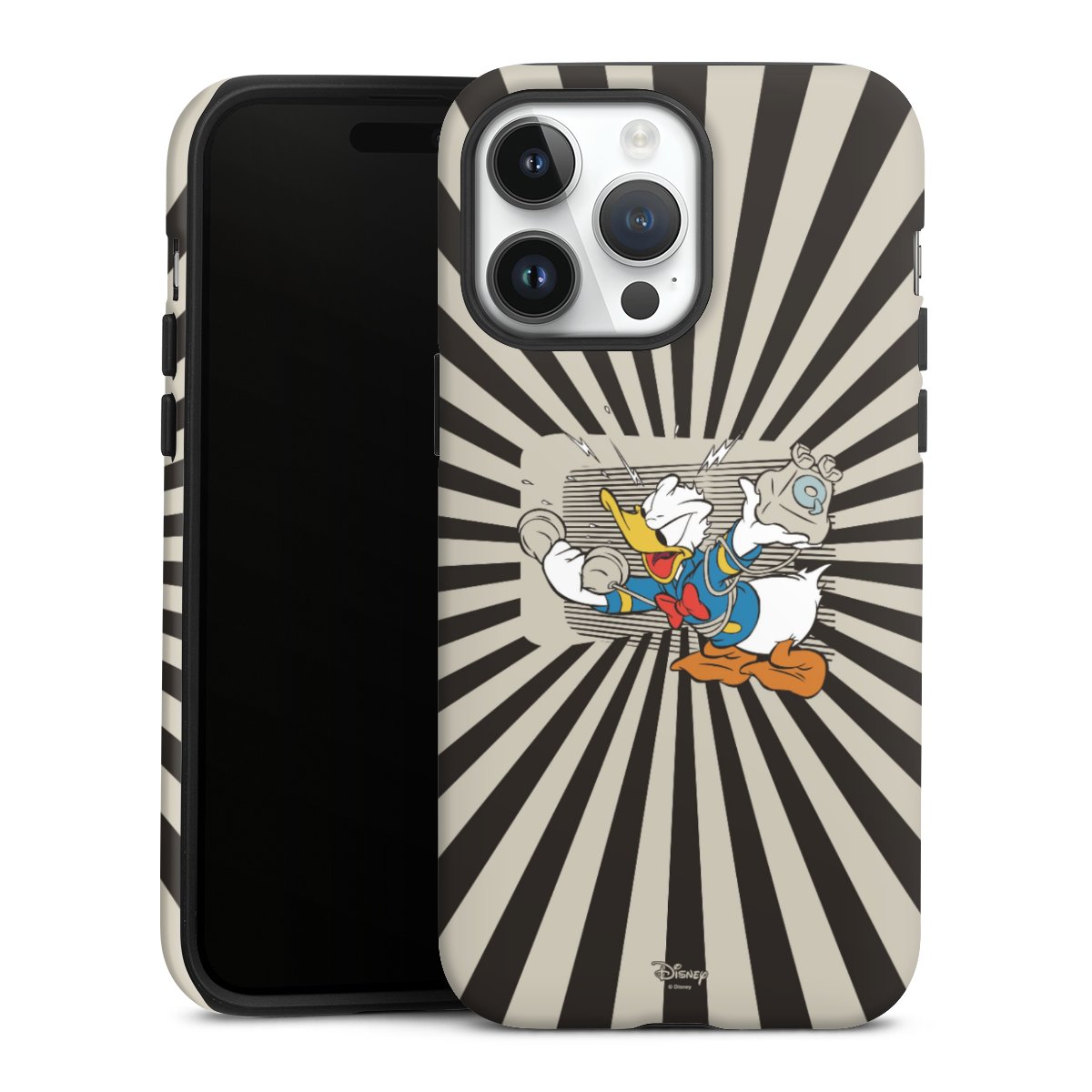 iPhone 14 Pro Max Handy Panzer Handyhülle robuste Outdoor Hülle Schutzhülle matt Donald Duck Disney Official Licensed Product Tough Case