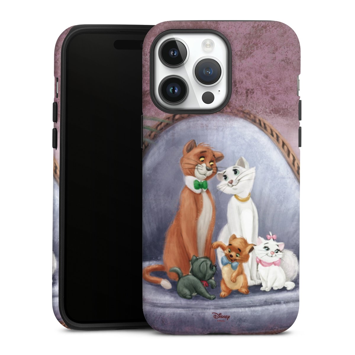 iPhone 14 Pro Max Handy Panzer Handyhülle robuste Outdoor Hülle Schutzhülle matt Official Licensed Product Disney Aristocats Tough Case