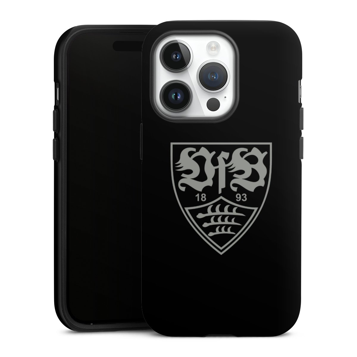 iPhone 14 Pro Handy Panzer Handyhülle robuste Outdoor Hülle Schutzhülle matt Official Licensed Product Vfb Stuttgart Tough Case