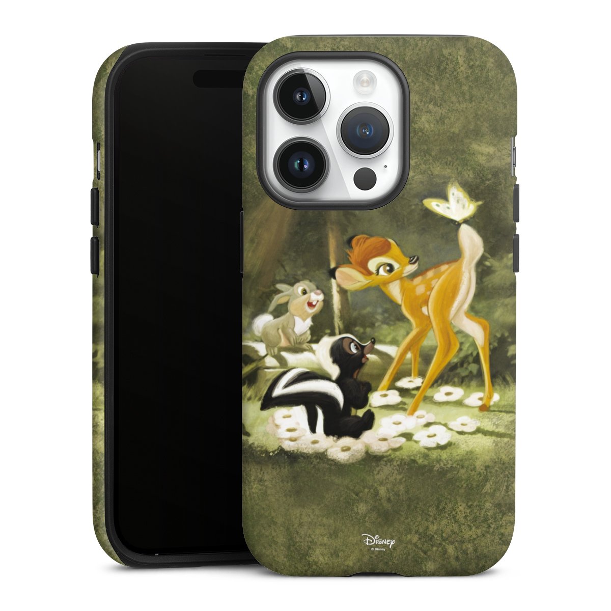 iPhone 14 Pro Handy Panzer Handyhülle robuste Outdoor Hülle Schutzhülle matt Disney Official Licensed Product Bambi Tough Case