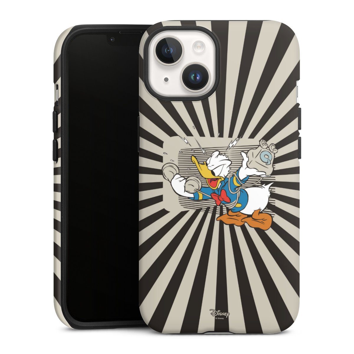 iPhone 14 Handy Panzer Handyhülle robuste Outdoor Hülle Schutzhülle matt Donald Duck Disney Official Licensed Product Tough Case