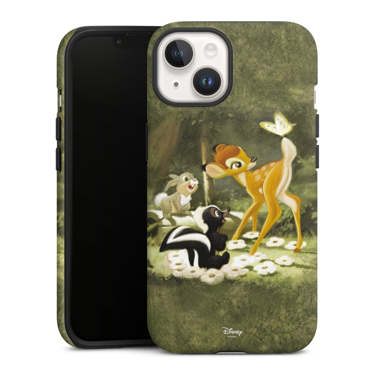 iPhone 14 Handy Panzer Handyhülle robuste Outdoor Hülle Schutzhülle matt Disney Official Licensed Product Bambi Tough Case