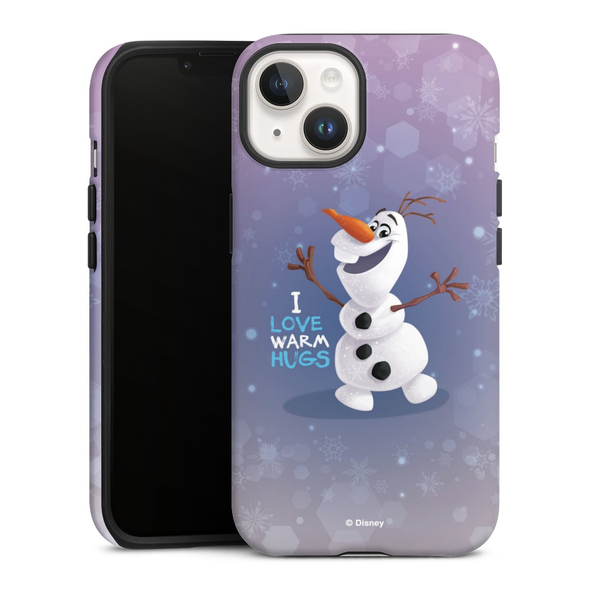 iPhone 14 Handy Panzer Handyhülle robuste Outdoor Hülle Schutzhülle matt Frozen Frozen Olaf Official Licensed Product Tough Case