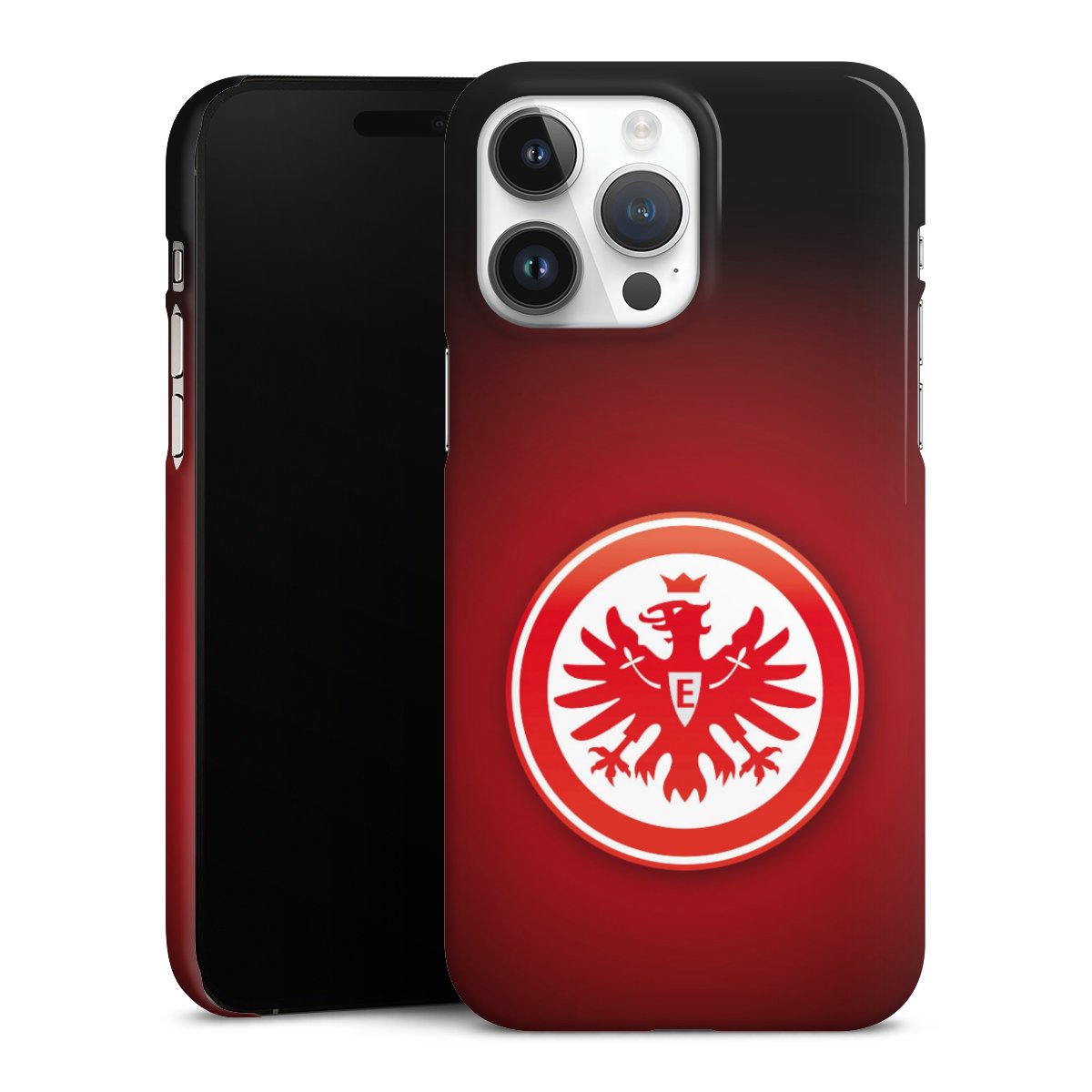 iPhone 14 Pro Max Handy Premium Case Smartphone Handyhülle Schutzhülle glänzend Eintracht Frankfurt Official Licensed Product Coat Of Arms Premium Case