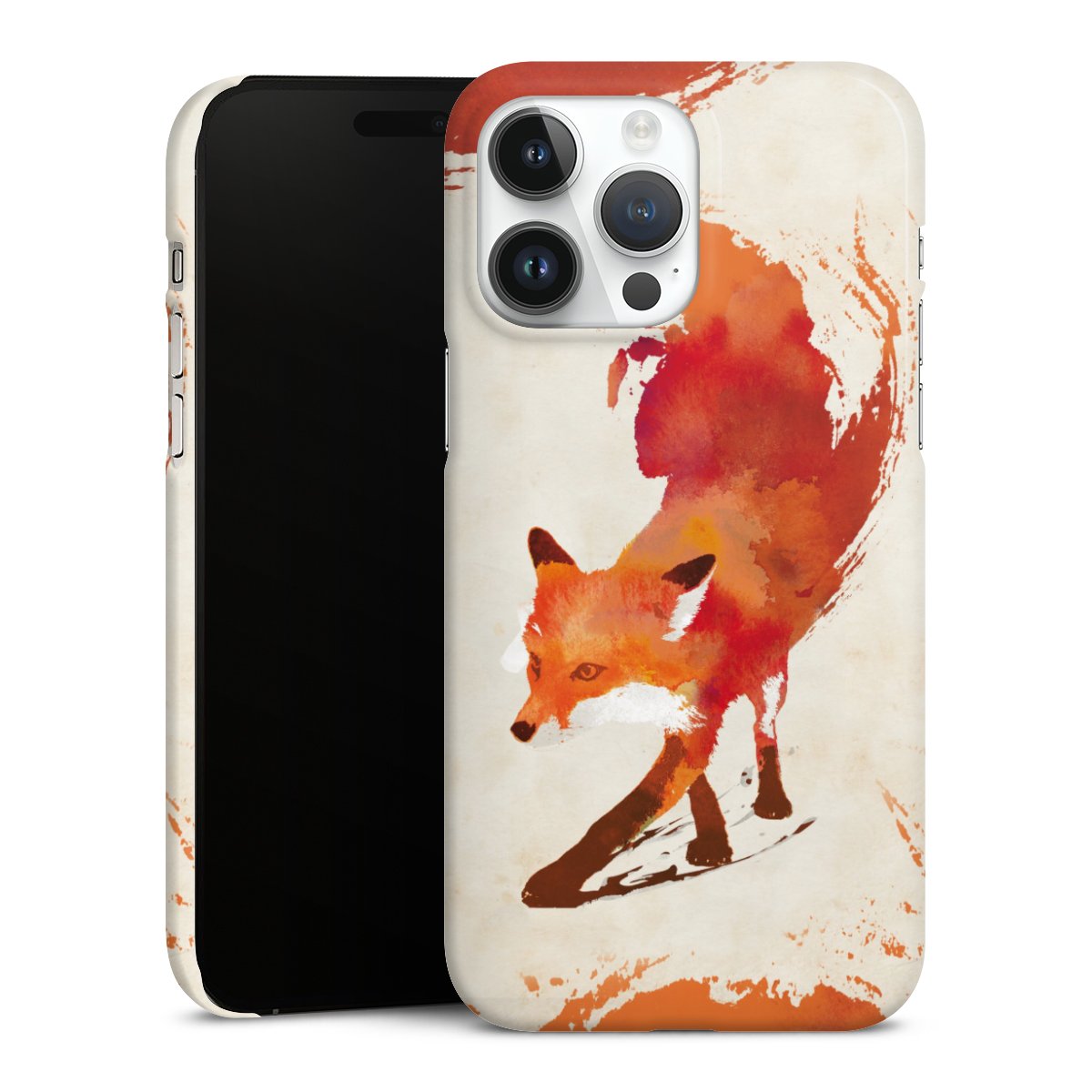 iPhone 14 Pro Max Handy Premium Case Smartphone Handyhülle Schutzhülle glänzend Fox Graphic Premium Case