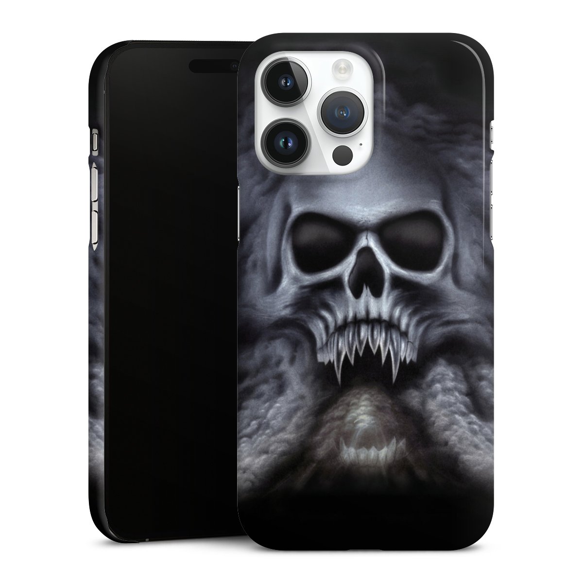 iPhone 14 Pro Max Handy Premium Case Smartphone Handyhülle Schutzhülle glänzend Totenkopf Skull Premium Case