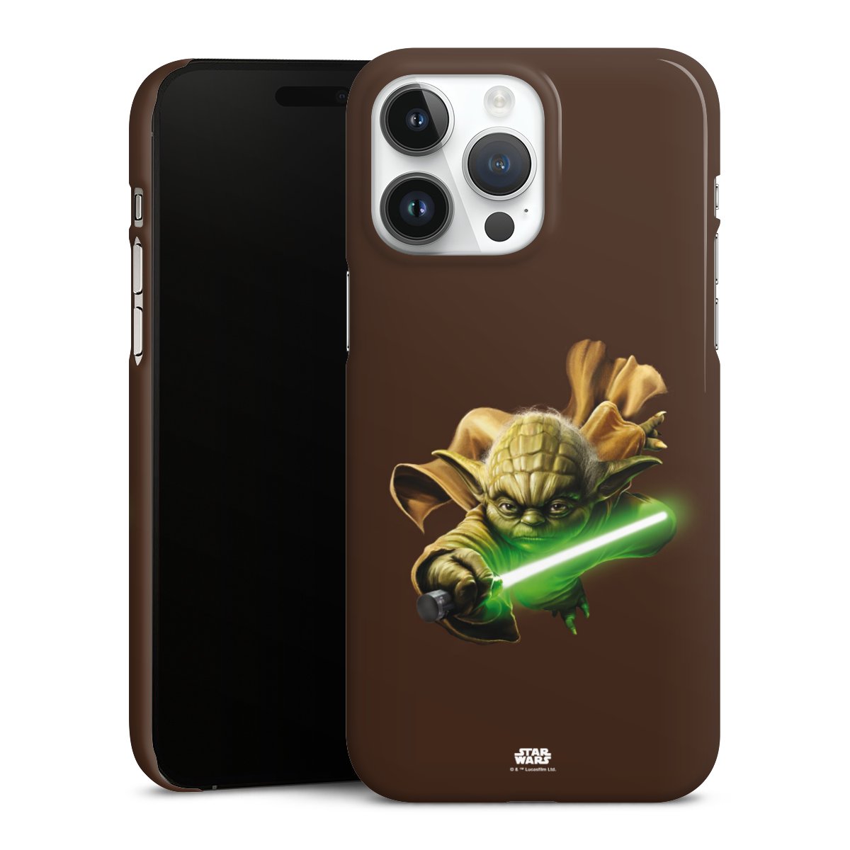 iPhone 14 Pro Max Handy Premium Case Smartphone Handyhülle Schutzhülle glänzend Yoda Merchandise Star Wars Premium Case