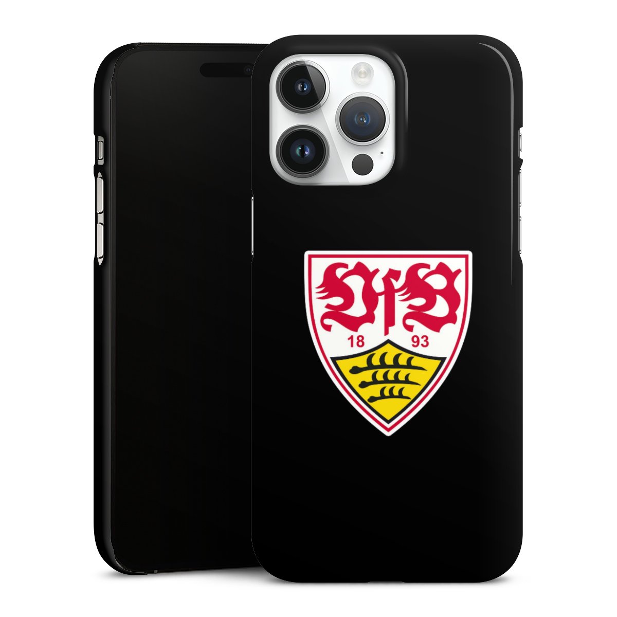 iPhone 14 Pro Max Handy Premium Case Smartphone Handyhülle Schutzhülle glänzend Vfb Stuttgart Official Licensed Product Coat Of Arms Premium Case