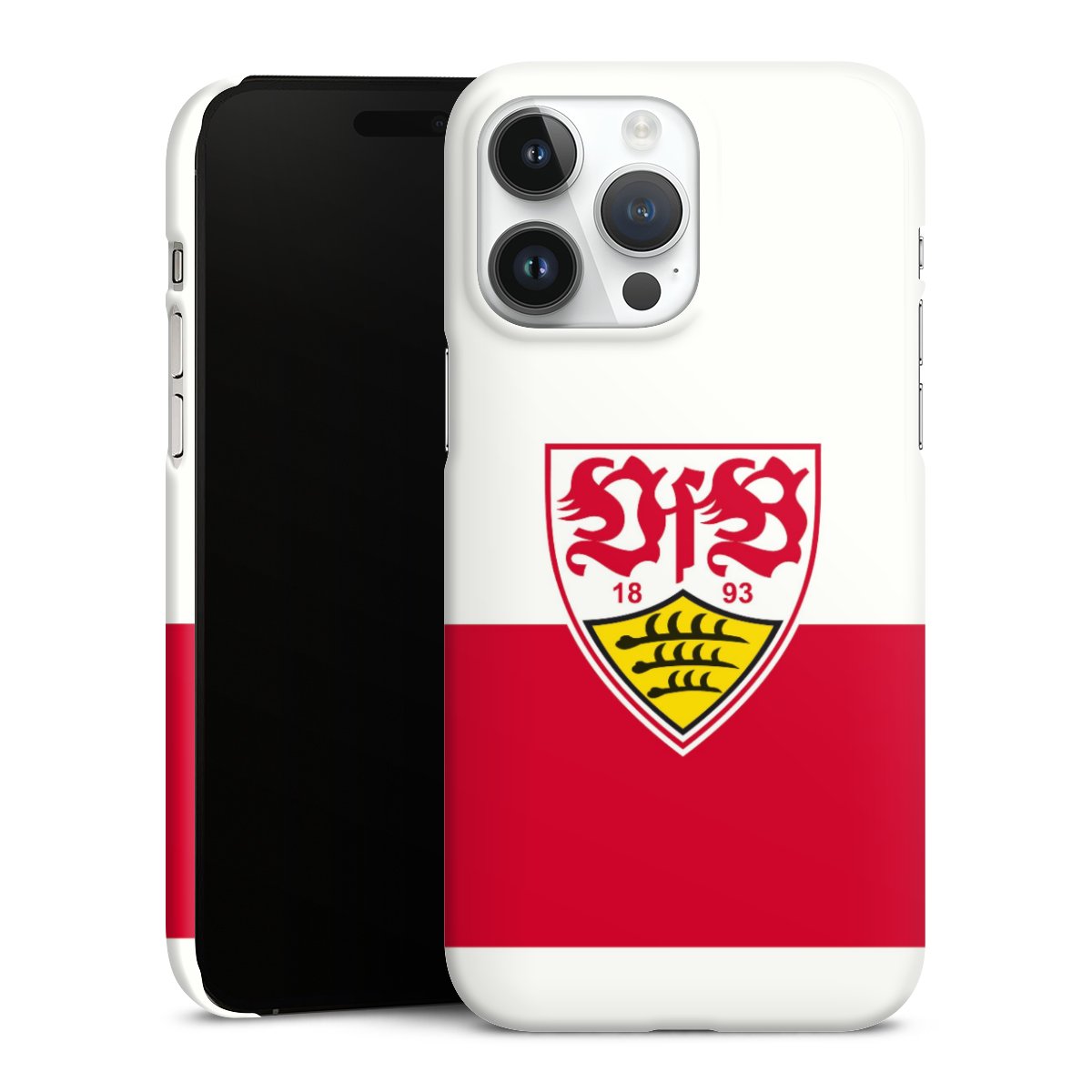 iPhone 14 Pro Max Handy Premium Case Smartphone Handyhülle Schutzhülle glänzend Official Licensed Product Logo Vfb Stuttgart Premium Case