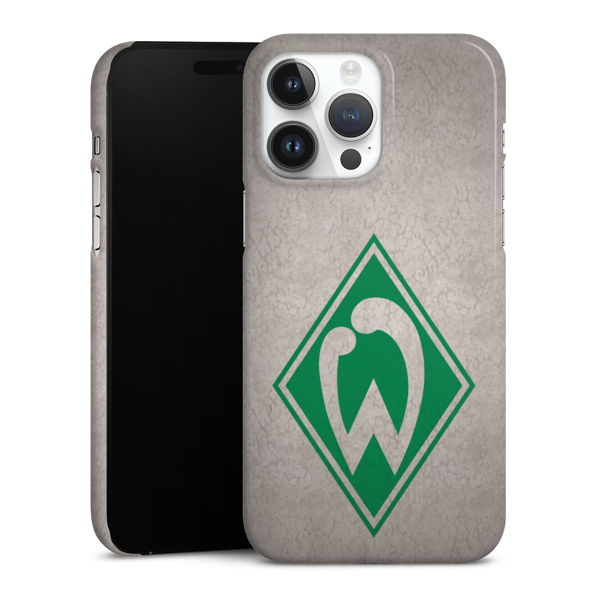 iPhone 14 Pro Max Handy Premium Case Smartphone Handyhülle Schutzhülle glänzend Sv Werder Bremen Concrete Official Licensed Product Premium Case