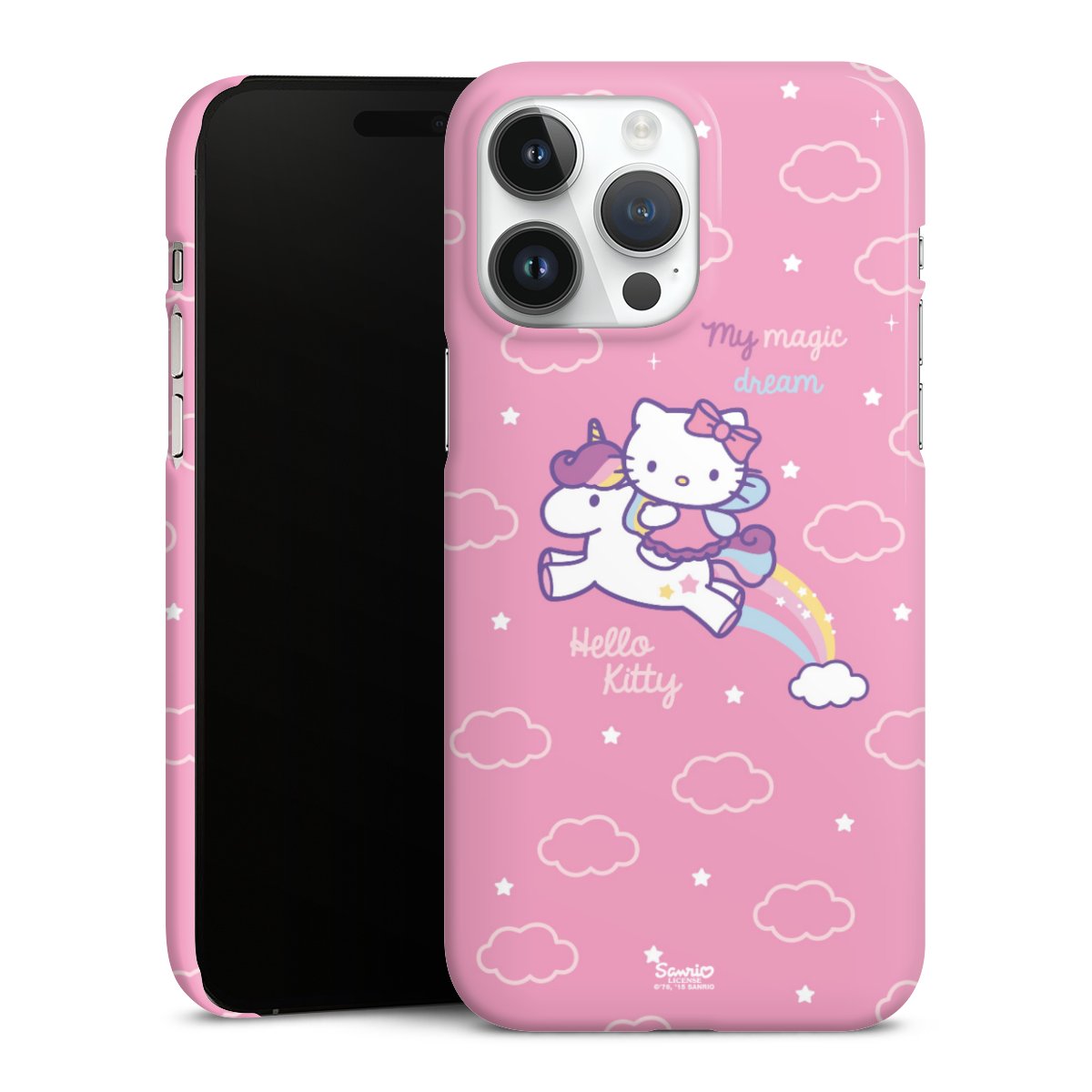 iPhone 14 Pro Max Handy Premium Case Smartphone Handyhülle Schutzhülle glänzend Einhorn Official Licensed Product Hello Kitty Premium Case