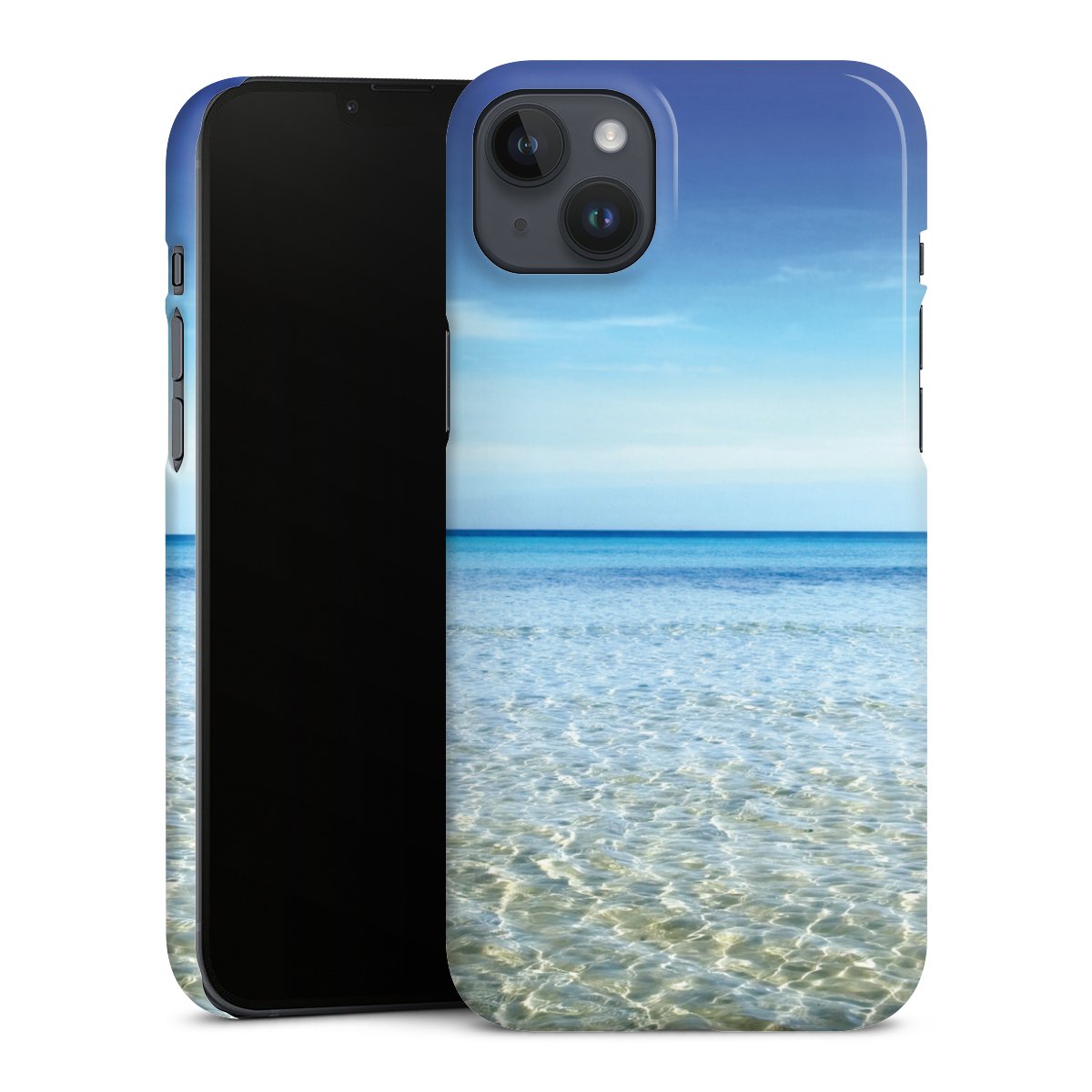 iPhone 14 Plus Handy Premium Case Smartphone Handyhülle Schutzhülle glänzend Ocean Sky Urlaub Premium Case