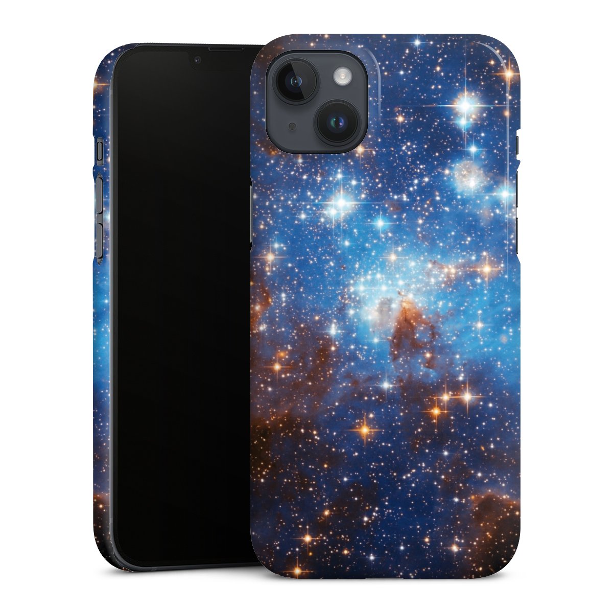 iPhone 14 Plus Handy Premium Case Smartphone Handyhülle Schutzhülle glänzend Galaxy Weltall Star Premium Case