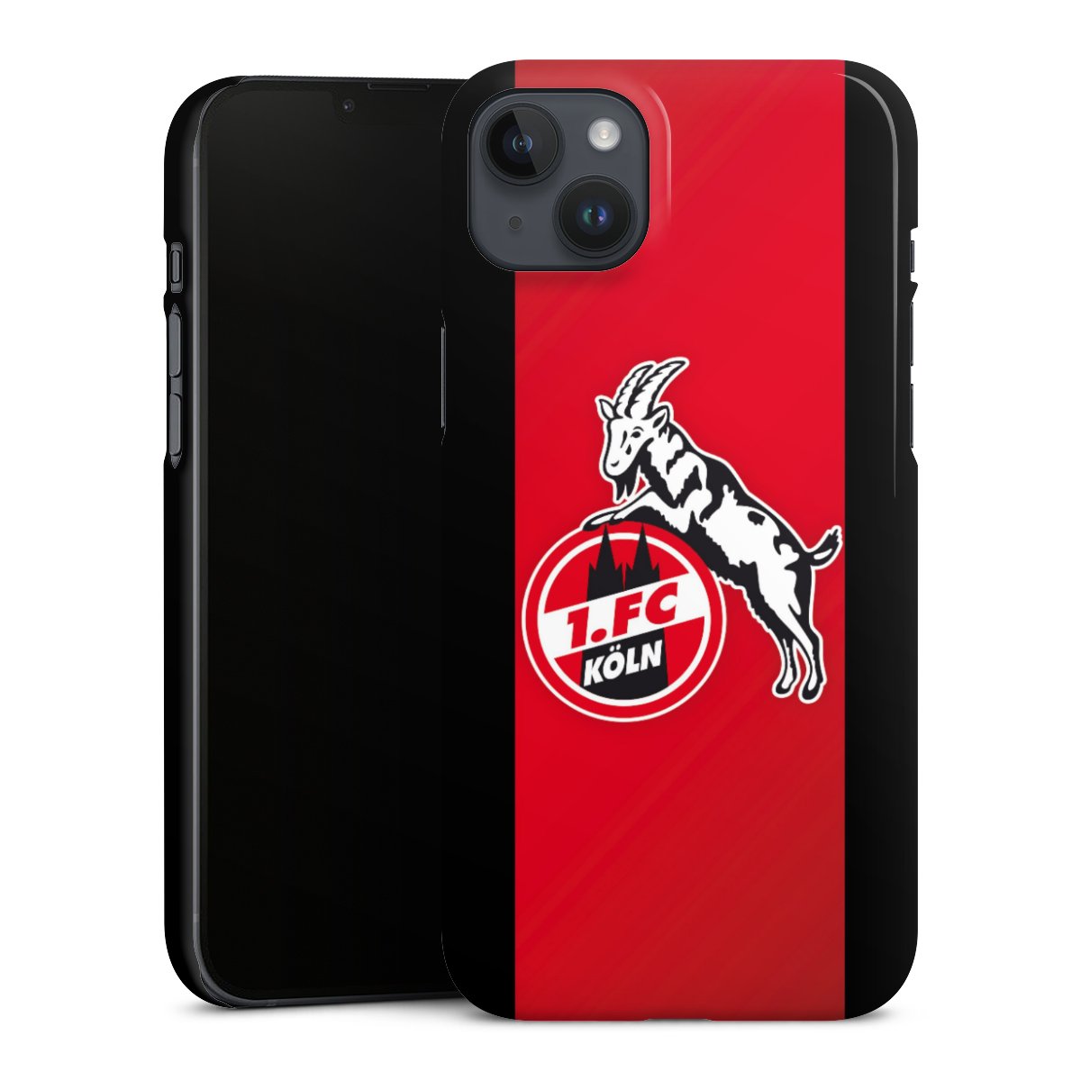 iPhone 14 Plus Handy Premium Case Smartphone Handyhülle Schutzhülle glänzend 1. Fc Köln Official Licensed Product Billy Goat Hennes Premium Case