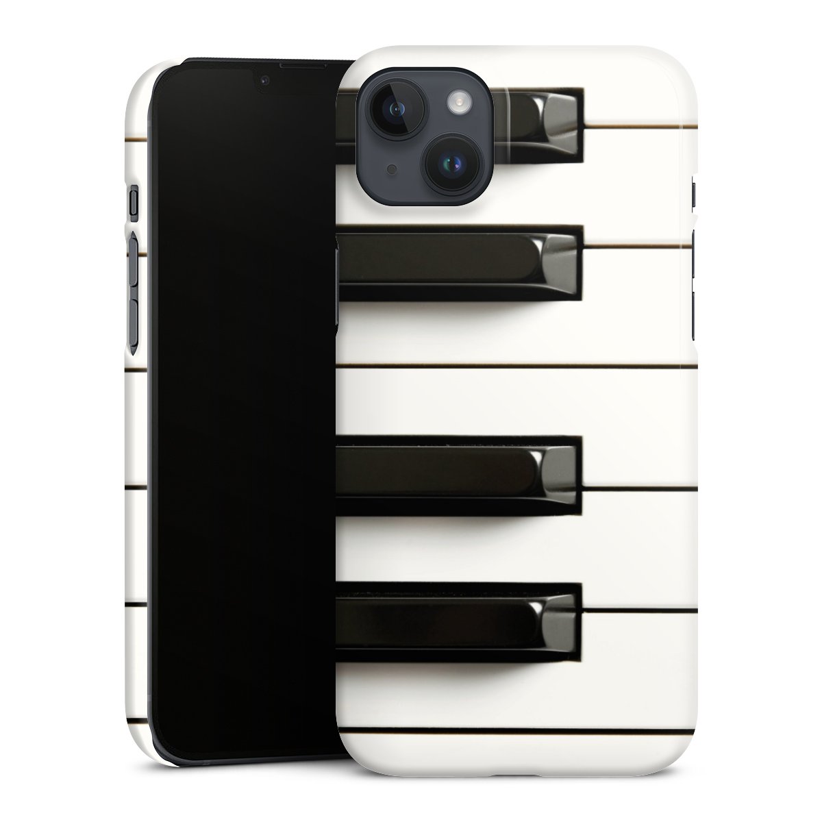 iPhone 14 Plus Handy Premium Case Smartphone Handyhülle Schutzhülle glänzend Klavier Music Piano Premium Case