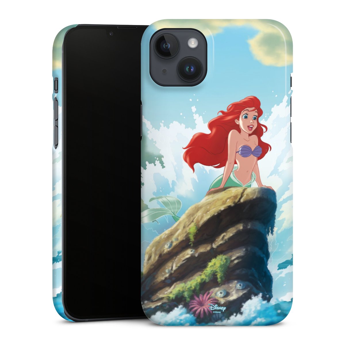 iPhone 14 Plus Handy Premium Case Smartphone Handyhülle Schutzhülle glänzend Official Licensed Product Arielle Die Meerjungfrau Mermaid Premium Case