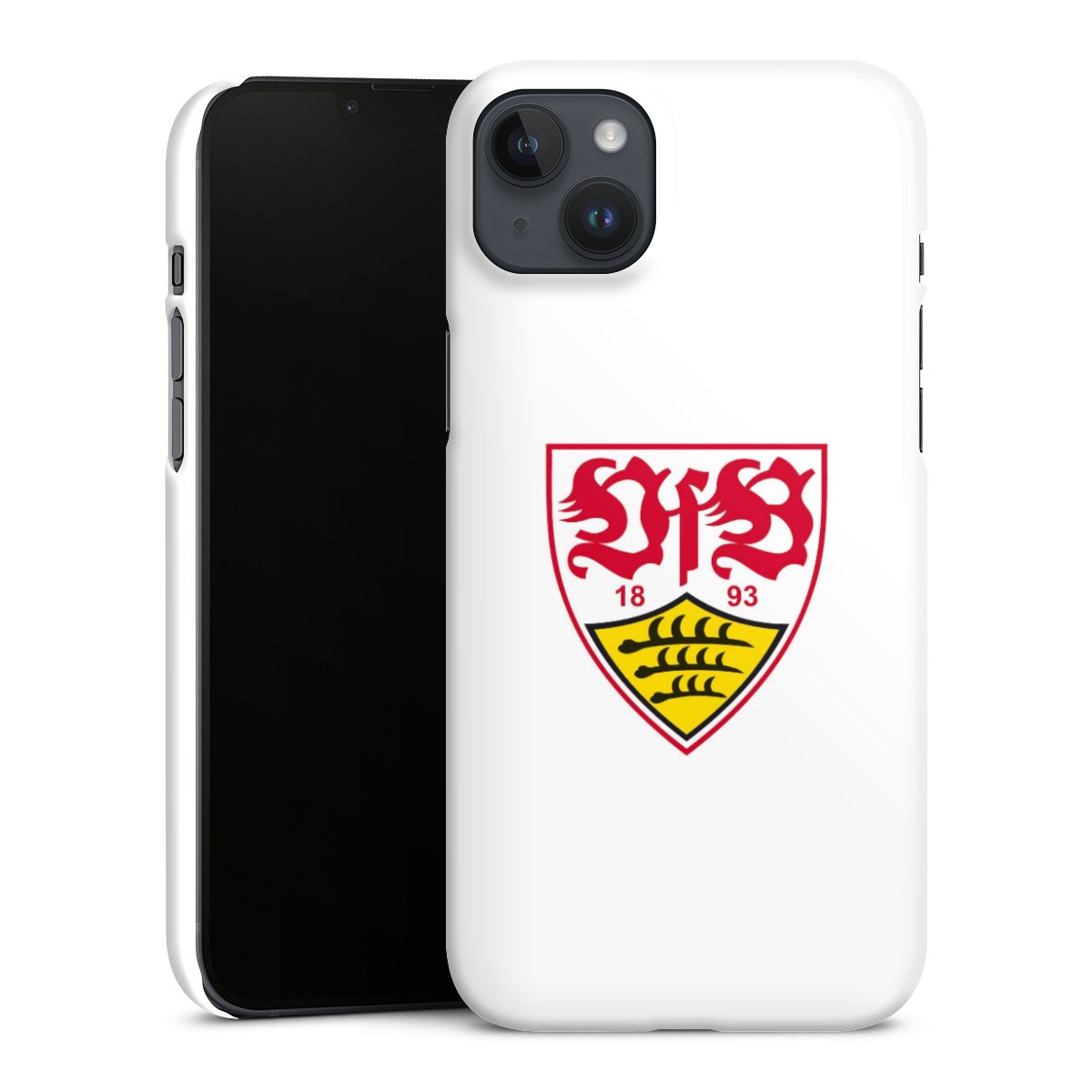 iPhone 14 Plus Handy Premium Case Smartphone Handyhülle Schutzhülle glänzend Logo Official Licensed Product Vfb Stuttgart Premium Case