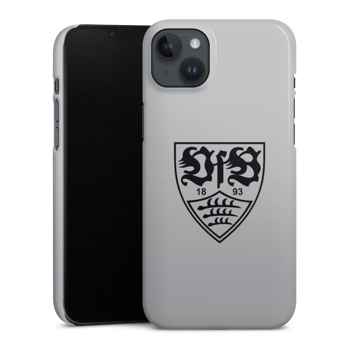 iPhone 14 Plus Handy Premium Case Smartphone Handyhülle Schutzhülle glänzend Vfb Stuttgart Logo Official Licensed Product Premium Case