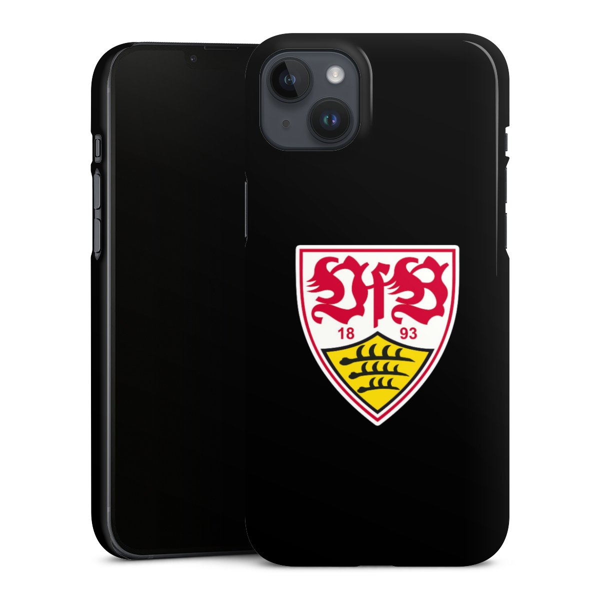 iPhone 14 Plus Handy Premium Case Smartphone Handyhülle Schutzhülle glänzend Official Licensed Product Coat Of Arms Vfb Stuttgart Premium Case