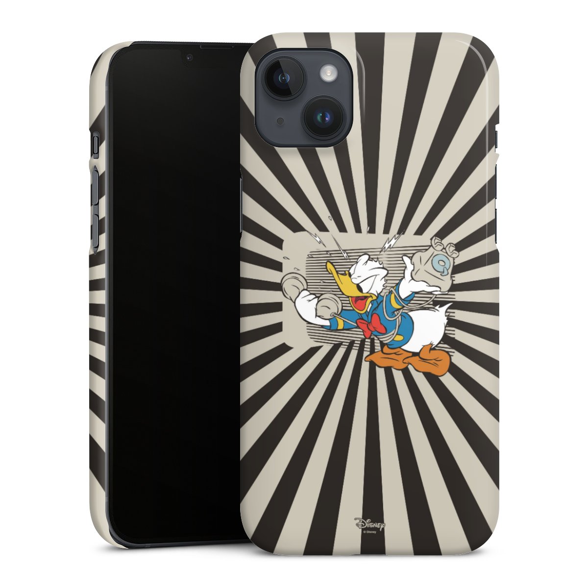 iPhone 14 Plus Handy Premium Case Smartphone Handyhülle Schutzhülle glänzend Disney Official Licensed Product Donald Duck Premium Case