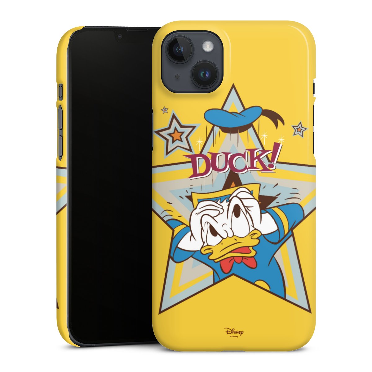 iPhone 14 Plus Handy Premium Case Smartphone Handyhülle Schutzhülle glänzend Donald Duck Disney Official Licensed Product Premium Case