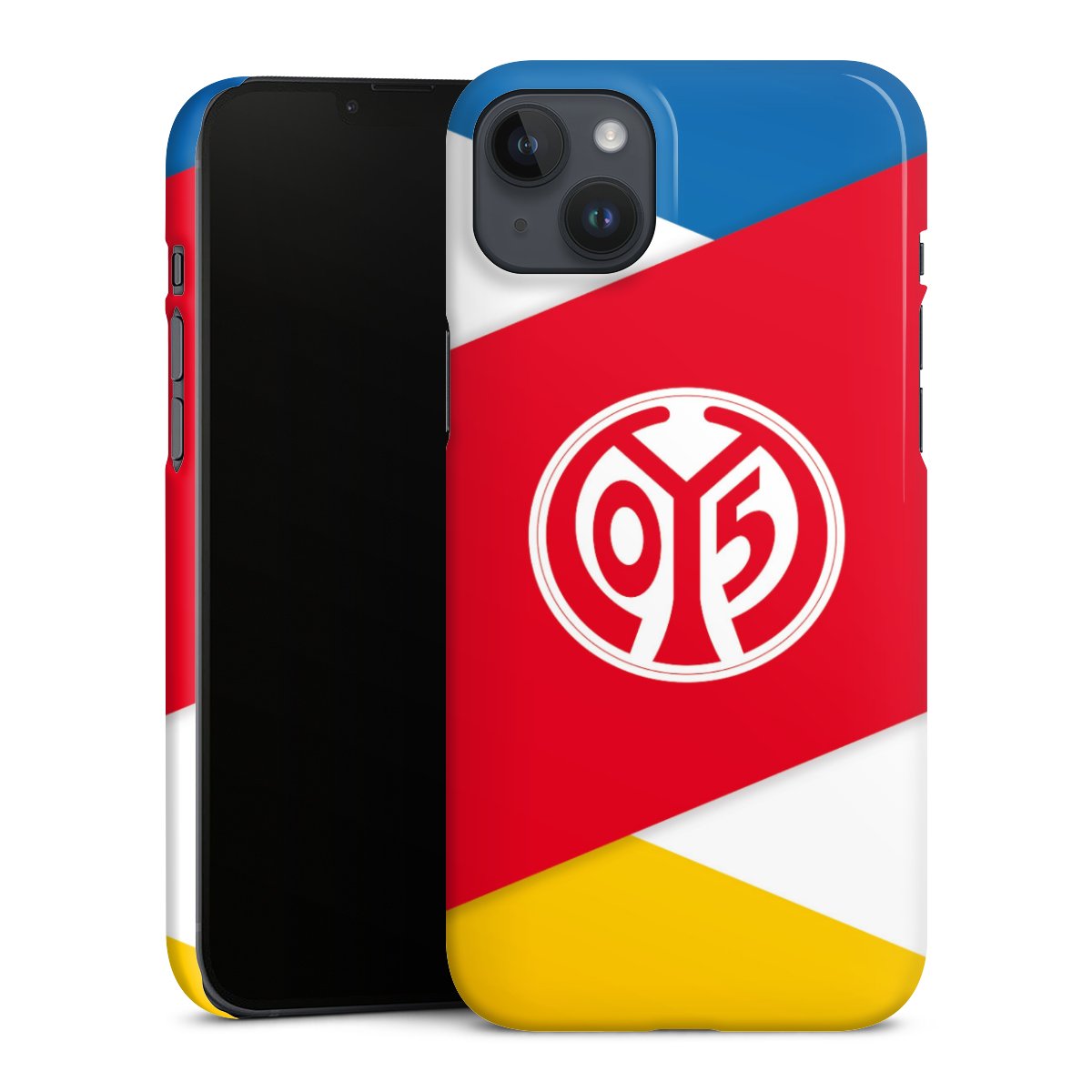 iPhone 14 Plus Handy Premium Case Smartphone Handyhülle Schutzhülle glänzend Soccer 1. Fsv Mainz 05 E.V. Official Licensed Product Premium Case