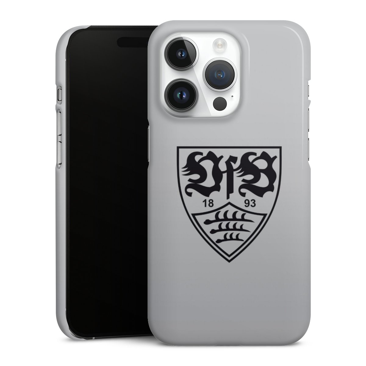 iPhone 14 Pro Handy Premium Case Smartphone Handyhülle Schutzhülle glänzend Logo Vfb Stuttgart Official Licensed Product Premium Case