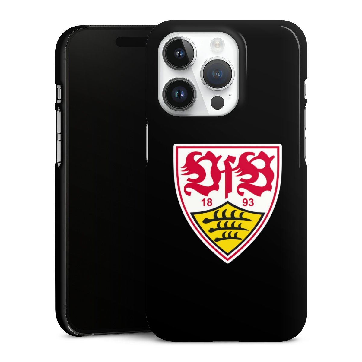 iPhone 14 Pro Handy Premium Case Smartphone Handyhülle Schutzhülle glänzend Vfb Stuttgart Official Licensed Product Coat Of Arms Premium Case