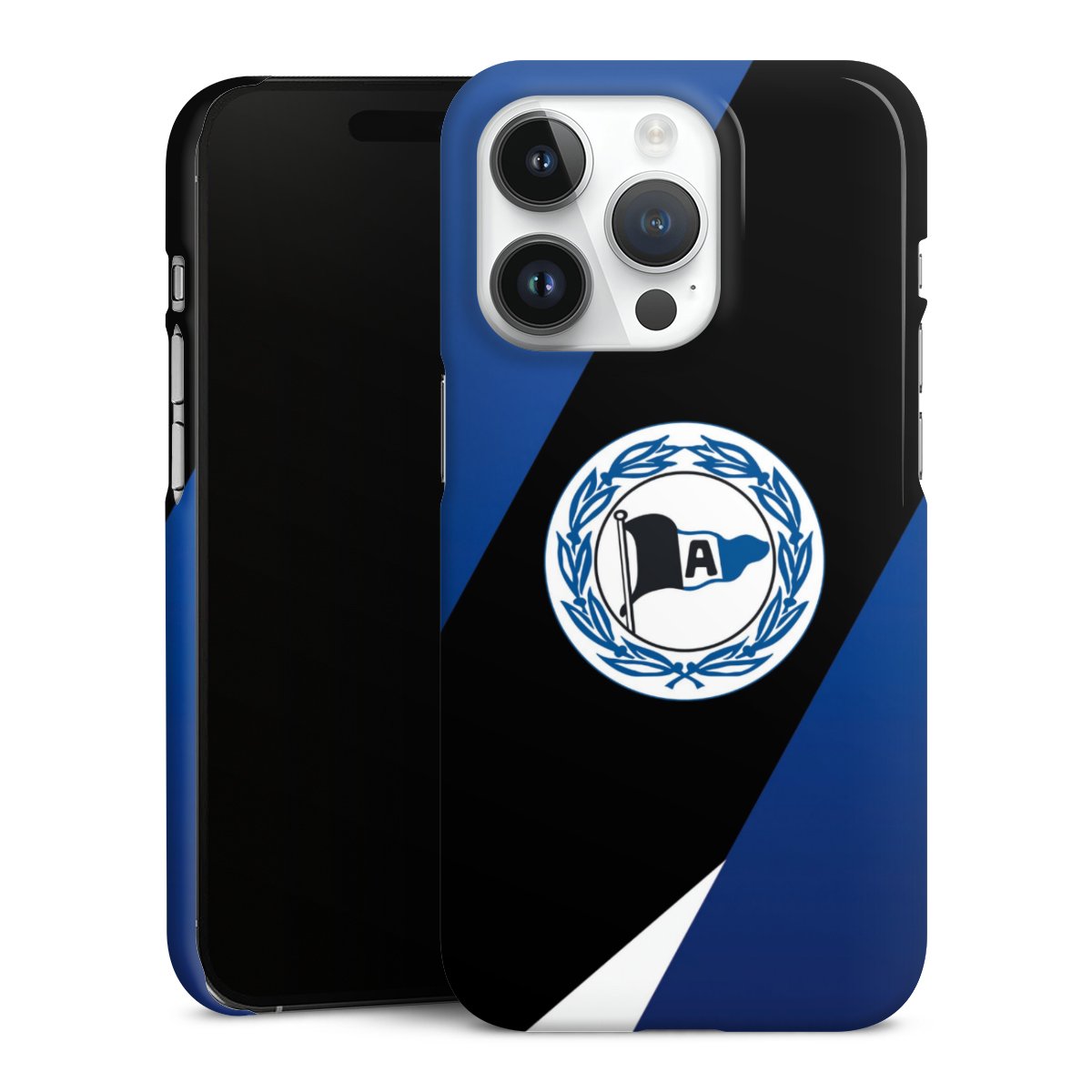 iPhone 14 Pro Handy Premium Case Smartphone Handyhülle Schutzhülle glänzend Official Licensed Product Arminia Bielefeld Dsc Premium Case