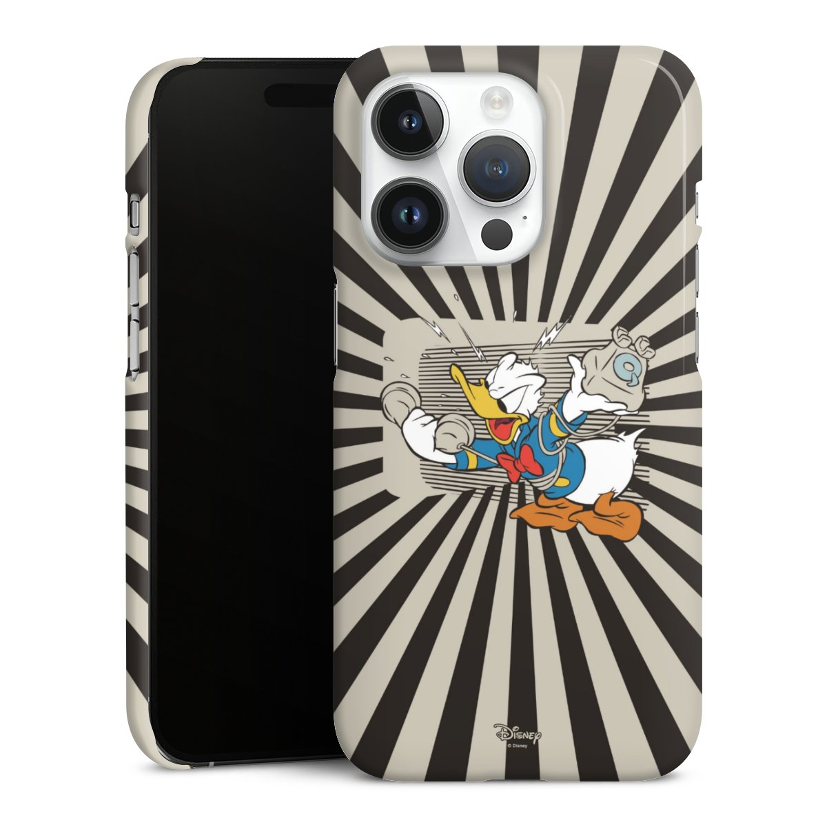 iPhone 14 Pro Handy Premium Case Smartphone Handyhülle Schutzhülle glänzend Donald Duck Disney Official Licensed Product Premium Case