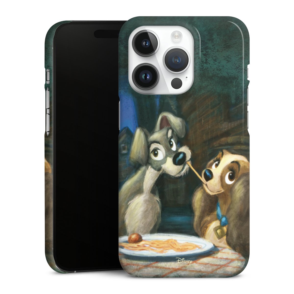 iPhone 14 Pro Handy Premium Case Smartphone Handyhülle Schutzhülle glänzend Lady And The Tramp Official Licensed Product Disney Premium Case