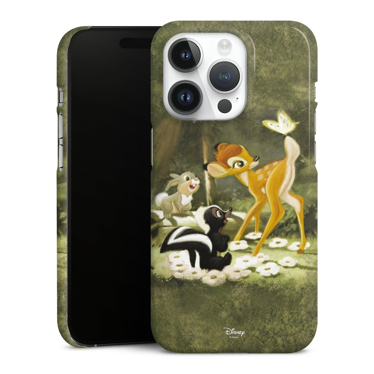 iPhone 14 Pro Handy Premium Case Smartphone Handyhülle Schutzhülle glänzend Disney Official Licensed Product Bambi Premium Case