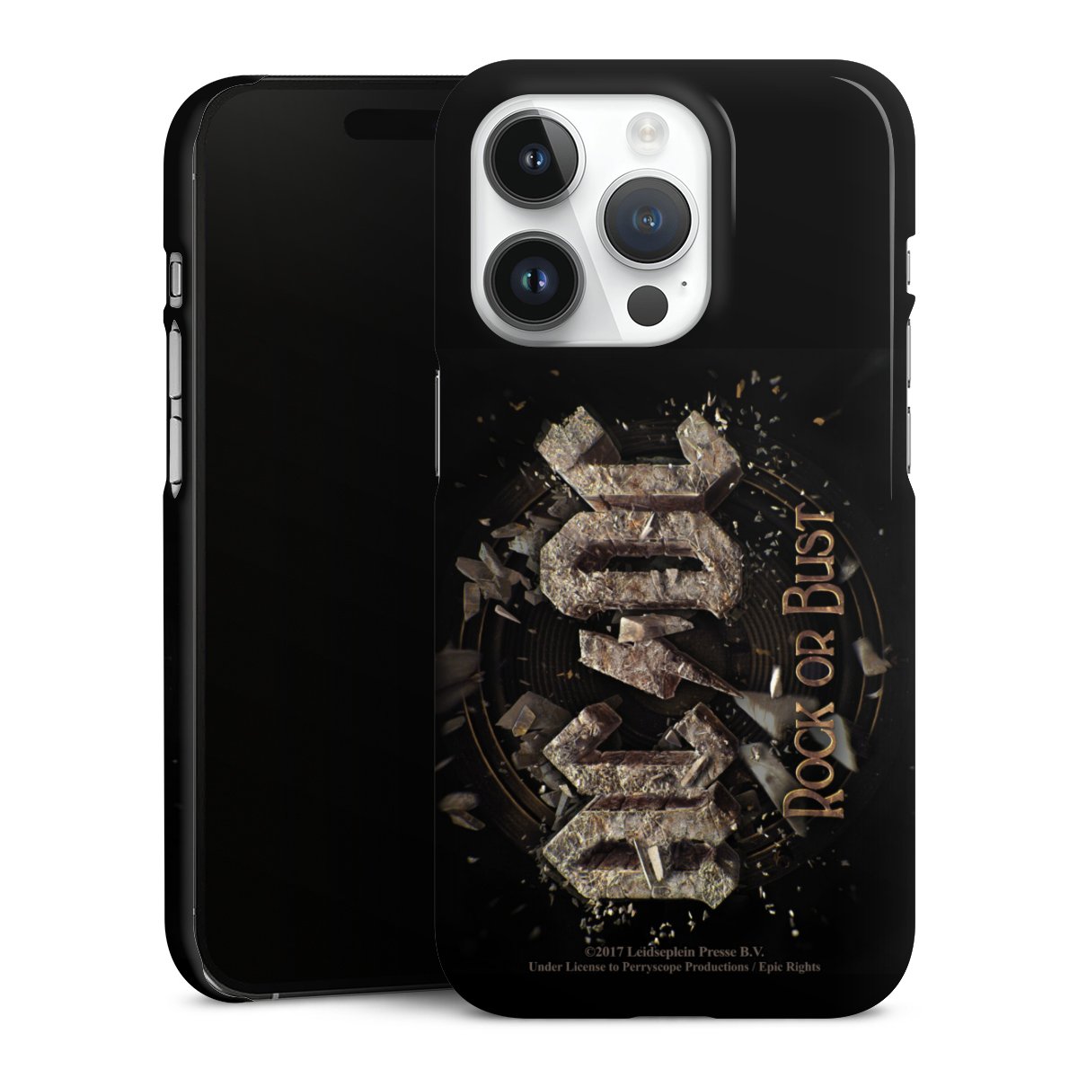 iPhone 14 Pro Handy Premium Case Smartphone Handyhülle Schutzhülle glänzend Acdc Official Licensed Product Rock Or Bust Premium Case