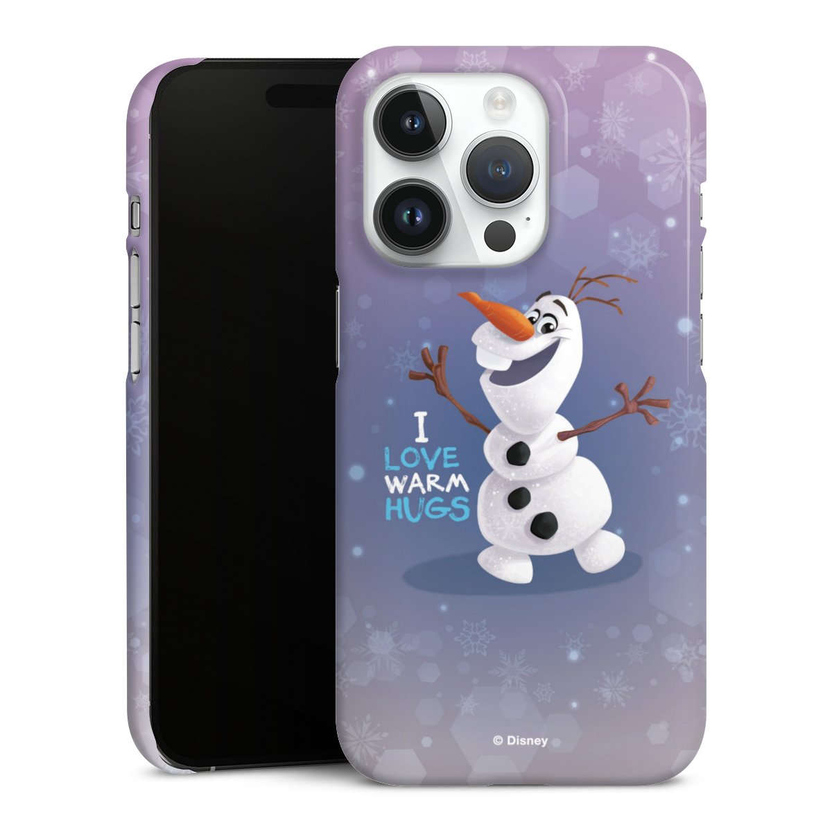 iPhone 14 Pro Handy Premium Case Smartphone Handyhülle Schutzhülle glänzend Frozen Frozen Olaf Official Licensed Product Premium Case