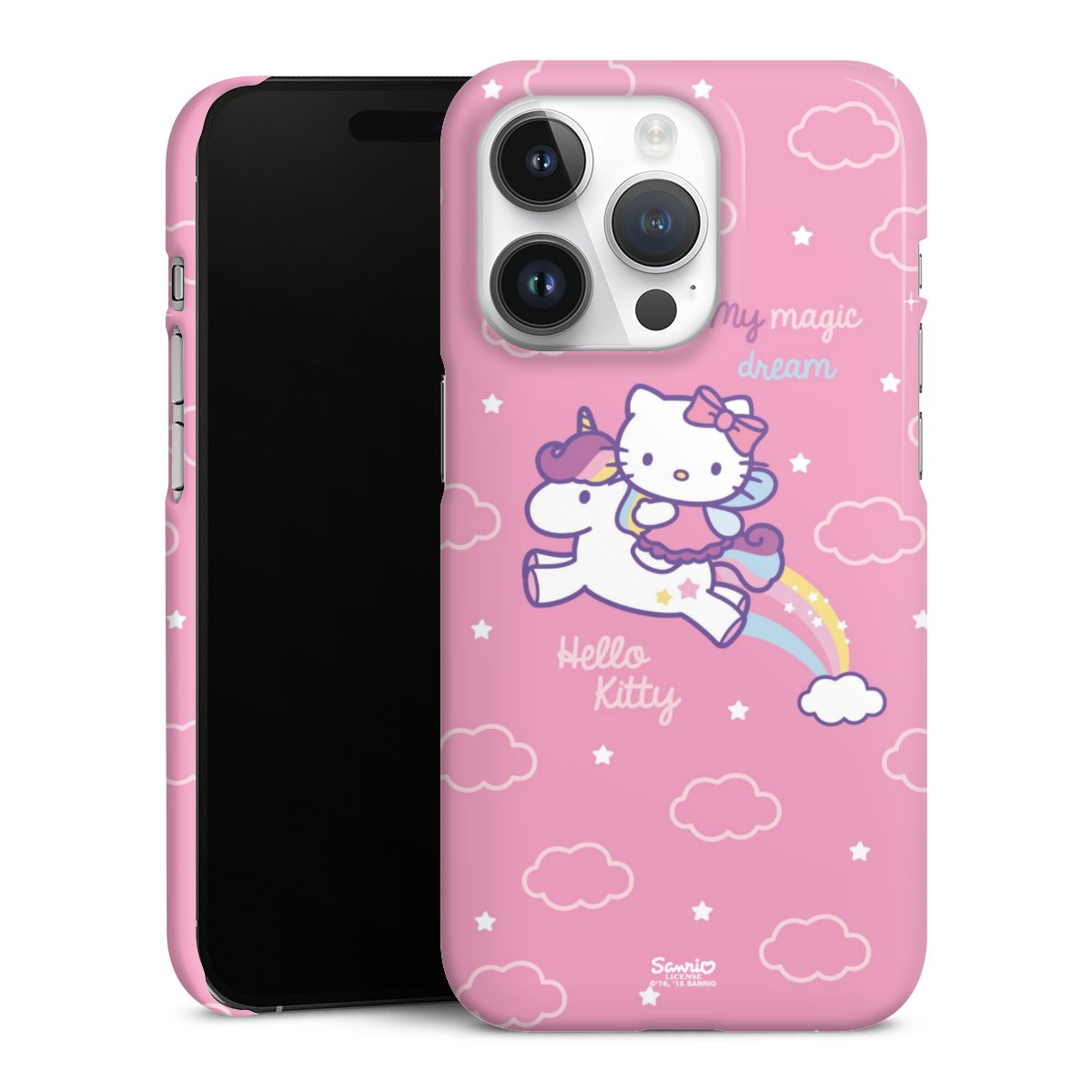 iPhone 14 Pro Handy Premium Case Smartphone Handyhülle Schutzhülle glänzend Einhorn Official Licensed Product Hello Kitty Premium Case