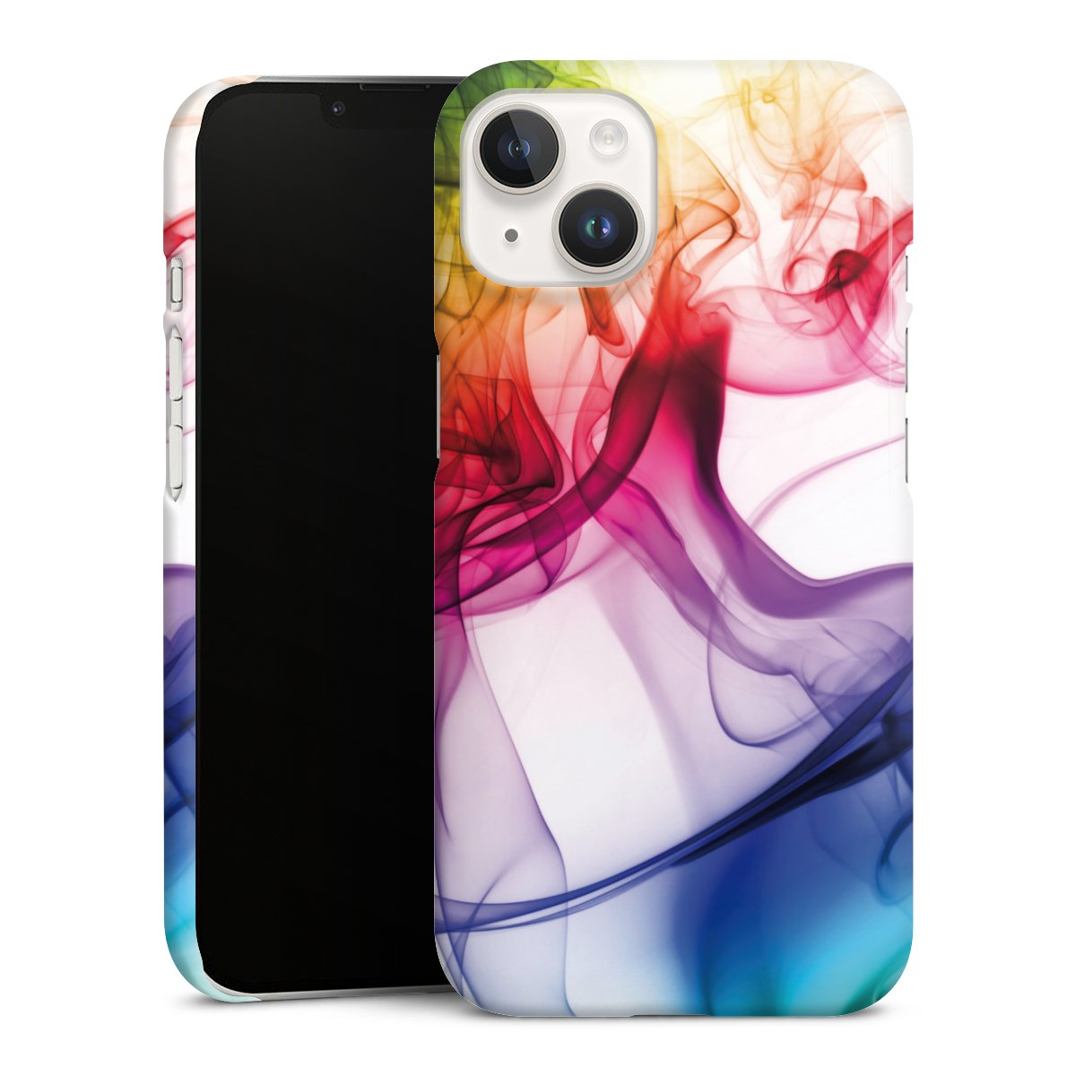 iPhone 14 Handy Premium Case Smartphone Handyhülle Schutzhülle glänzend Water Colour Rainbow Premium Case