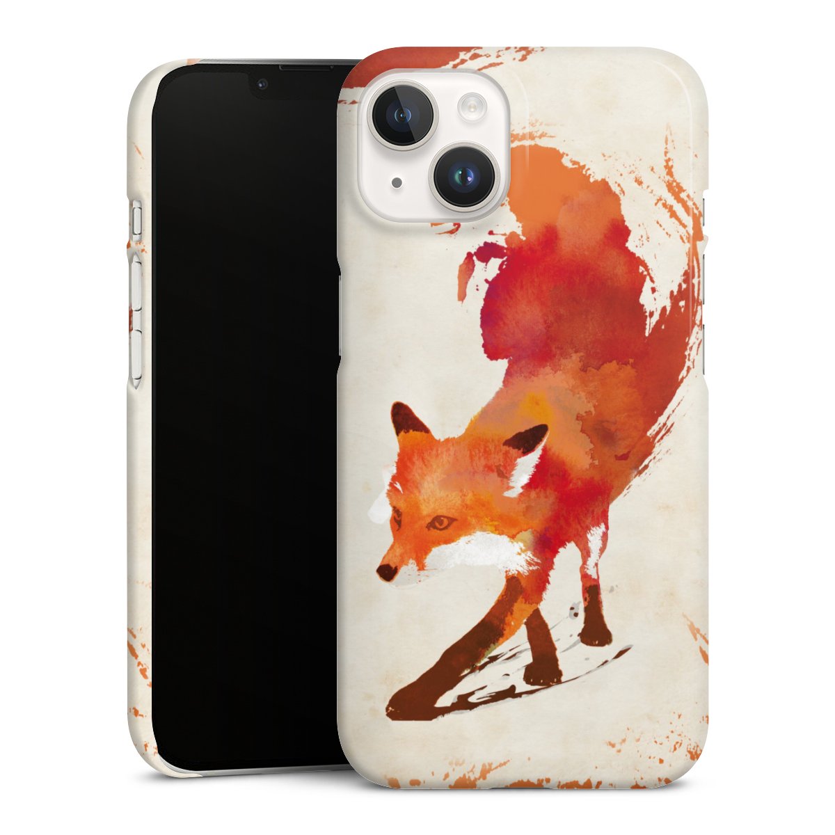 iPhone 14 Handy Premium Case Smartphone Handyhülle Schutzhülle glänzend Fox Graphic Premium Case