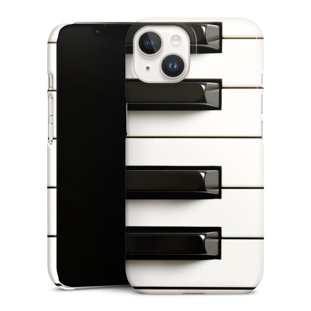 iPhone 14 Handy Premium Case Smartphone Handyhülle Schutzhülle glänzend Klavier Piano Music Premium Case