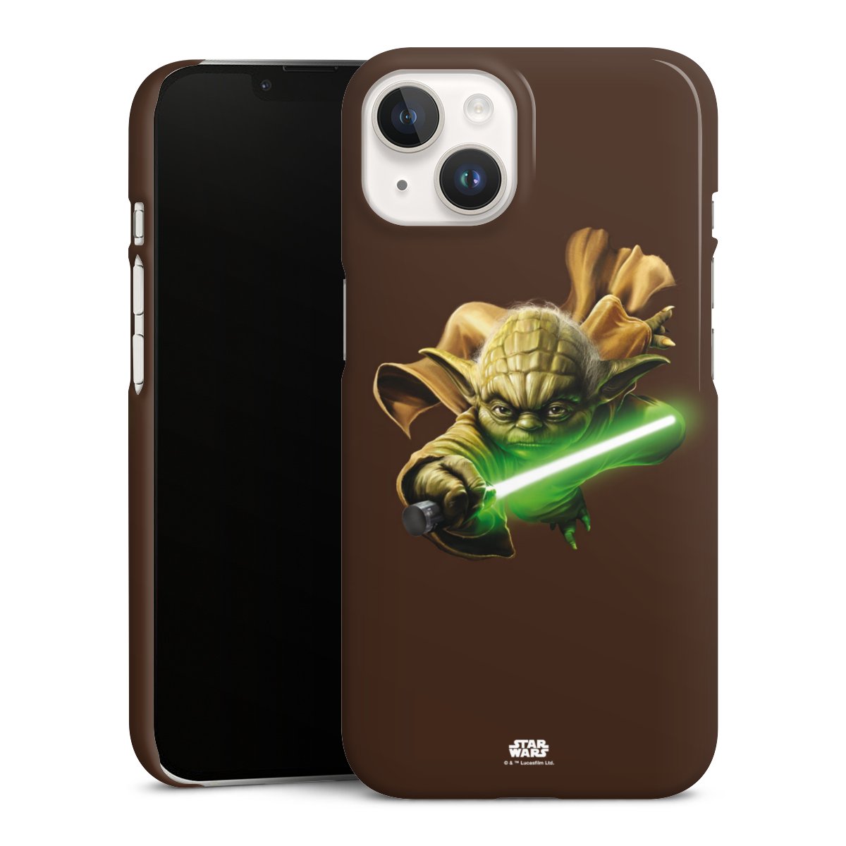 iPhone 14 Handy Premium Case Smartphone Handyhülle Schutzhülle glänzend Yoda Merchandise Star Wars Premium Case