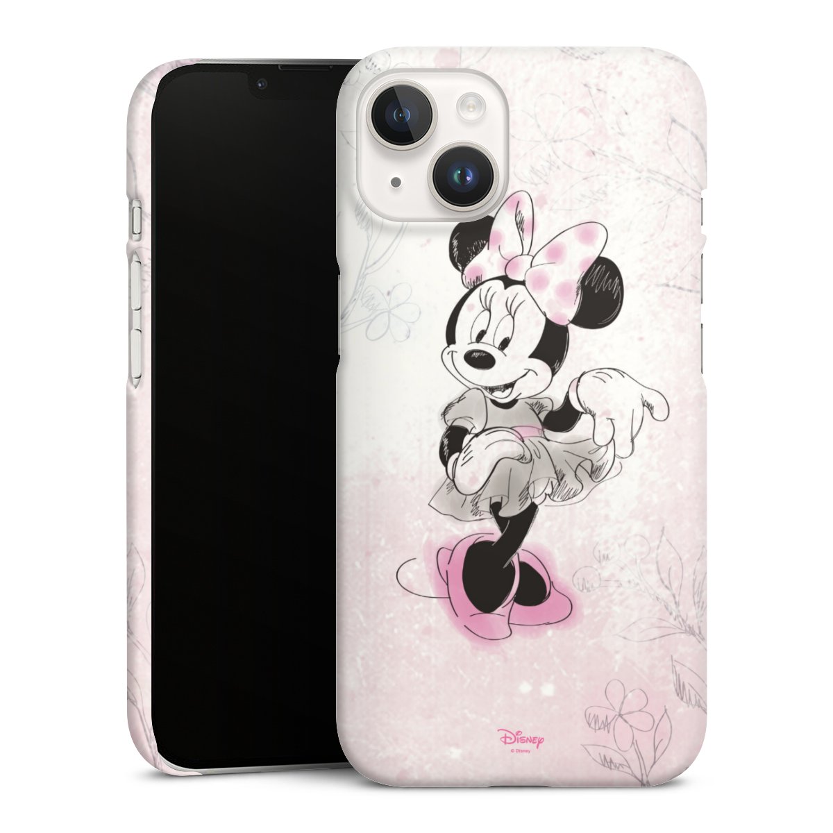 iPhone 14 Handy Premium Case Smartphone Handyhülle Schutzhülle glänzend Disney Minnie Mouse Vintage Premium Case