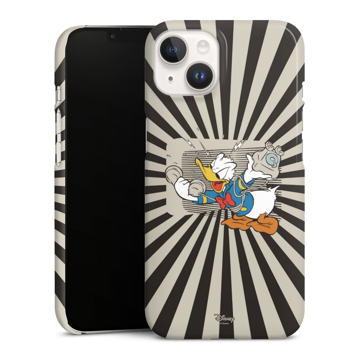 iPhone 14 Handy Premium Case Smartphone Handyhülle Schutzhülle glänzend Donald Duck Disney Official Licensed Product Premium Case