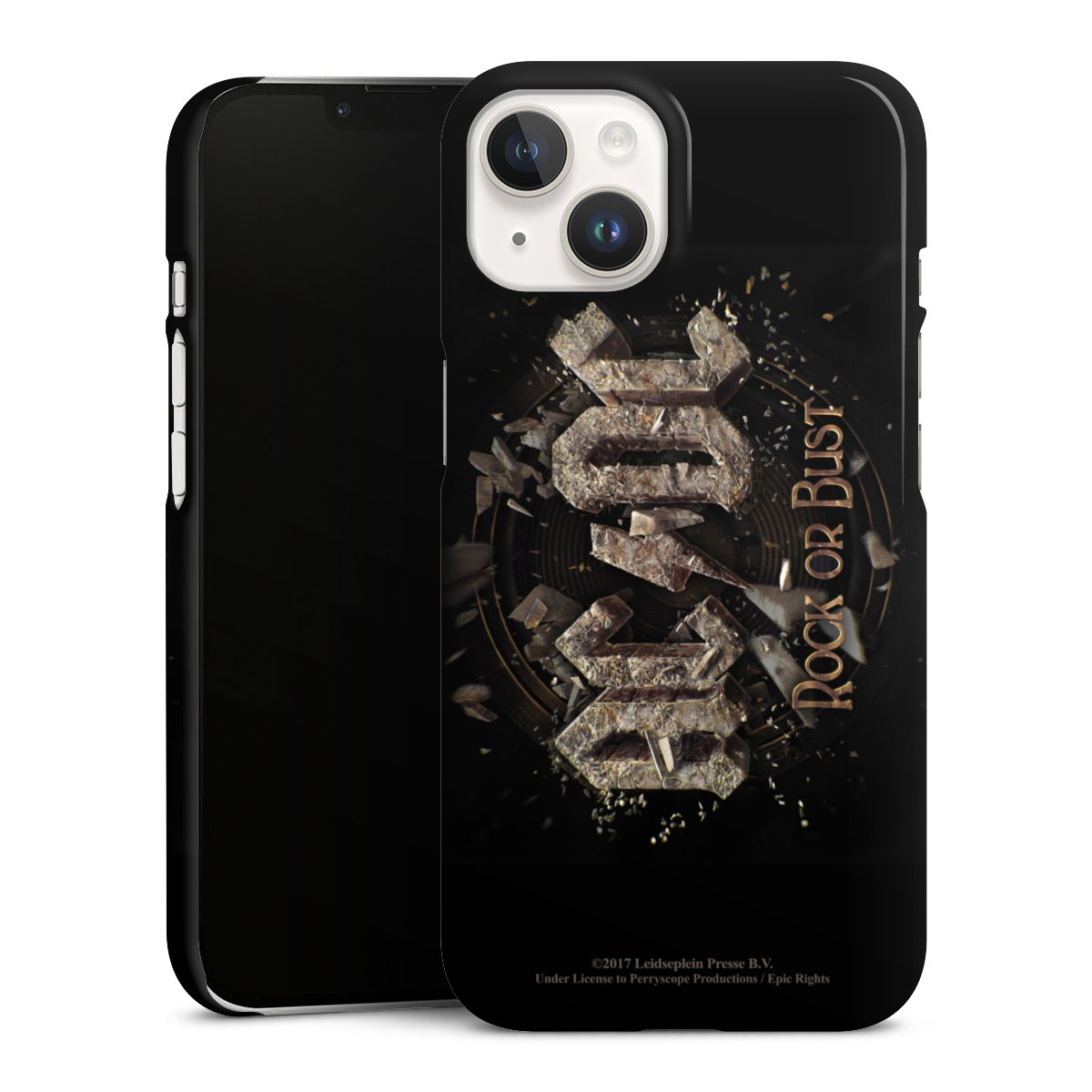 iPhone 14 Handy Premium Case Smartphone Handyhülle Schutzhülle glänzend Acdc Official Licensed Product Rock Or Bust Premium Case