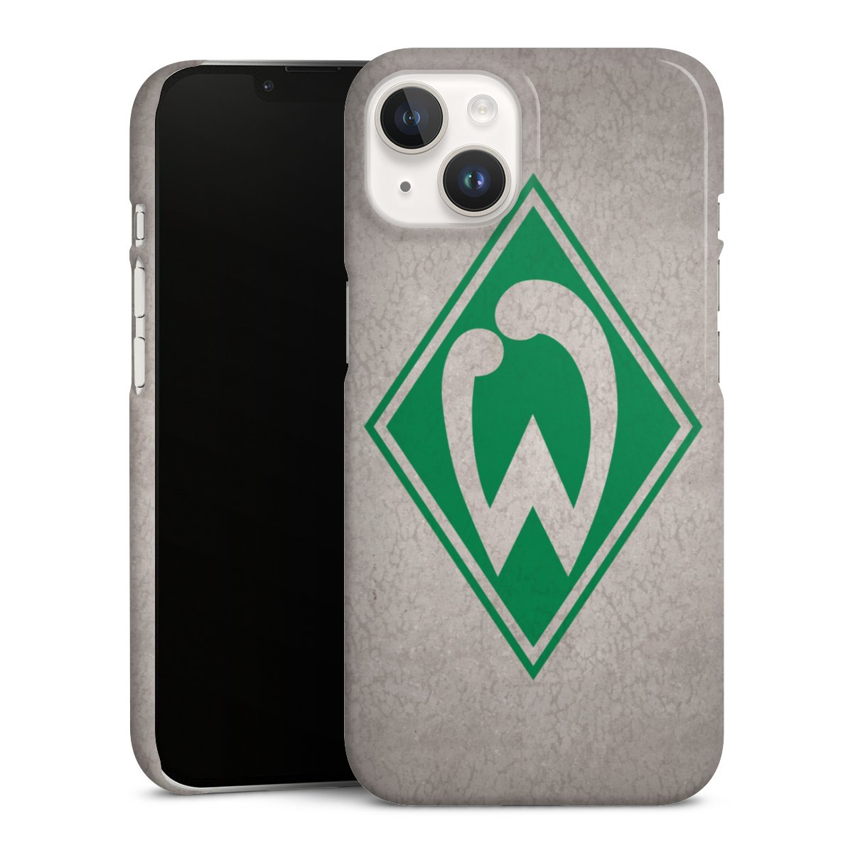 iPhone 14 Handy Premium Case Smartphone Handyhülle Schutzhülle glänzend Sv Werder Bremen Concrete Official Licensed Product Premium Case