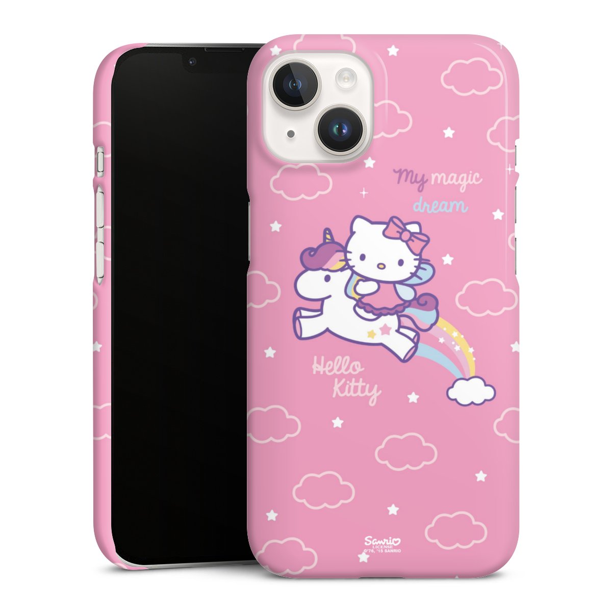 iPhone 14 Handy Premium Case Smartphone Handyhülle Schutzhülle glänzend Einhorn Official Licensed Product Hello Kitty Premium Case