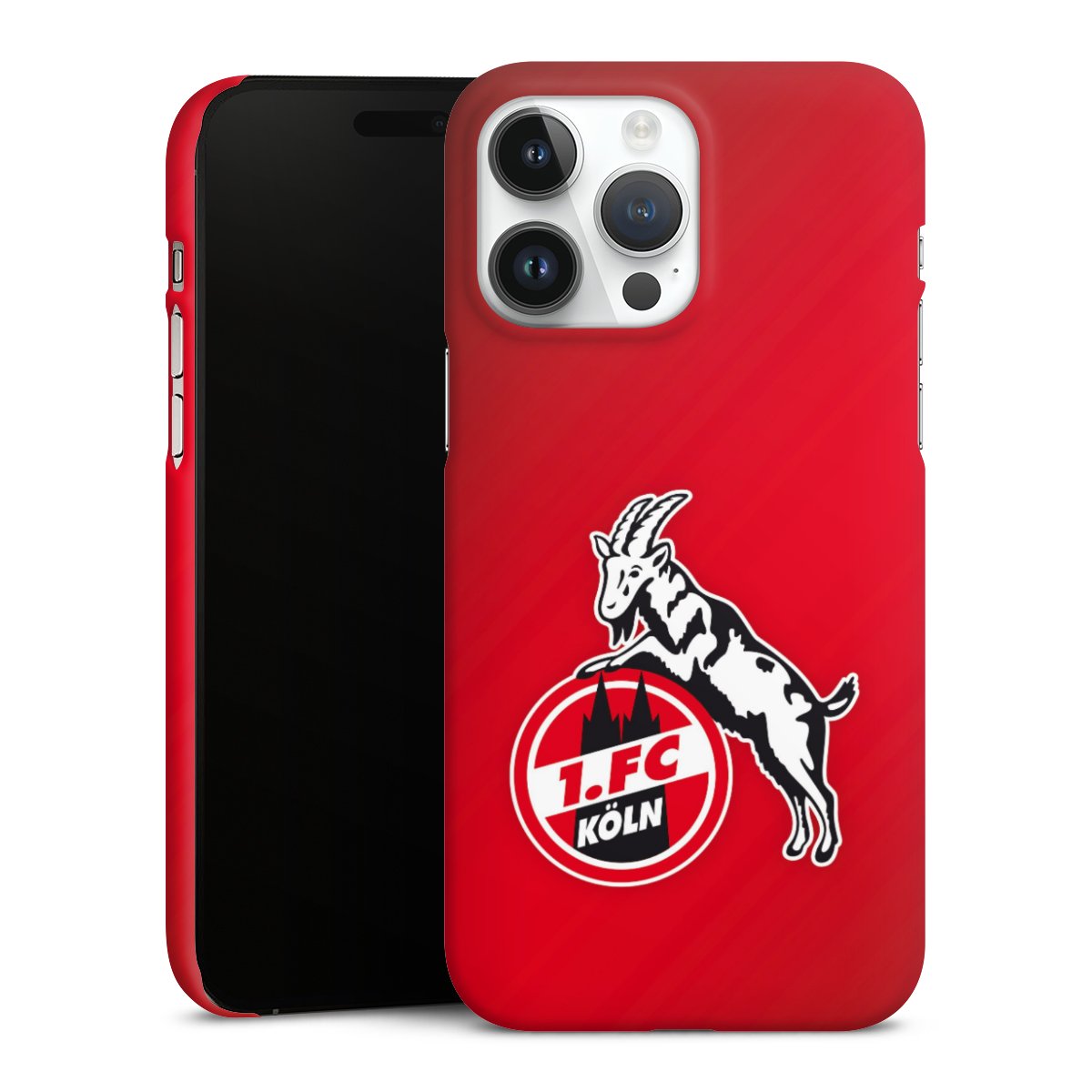 iPhone 14 Pro Max Handy Premium Case Smartphone Handyhülle Schutzhülle matt Official Licensed Product Effzeh 1. Fc Köln Premium Case