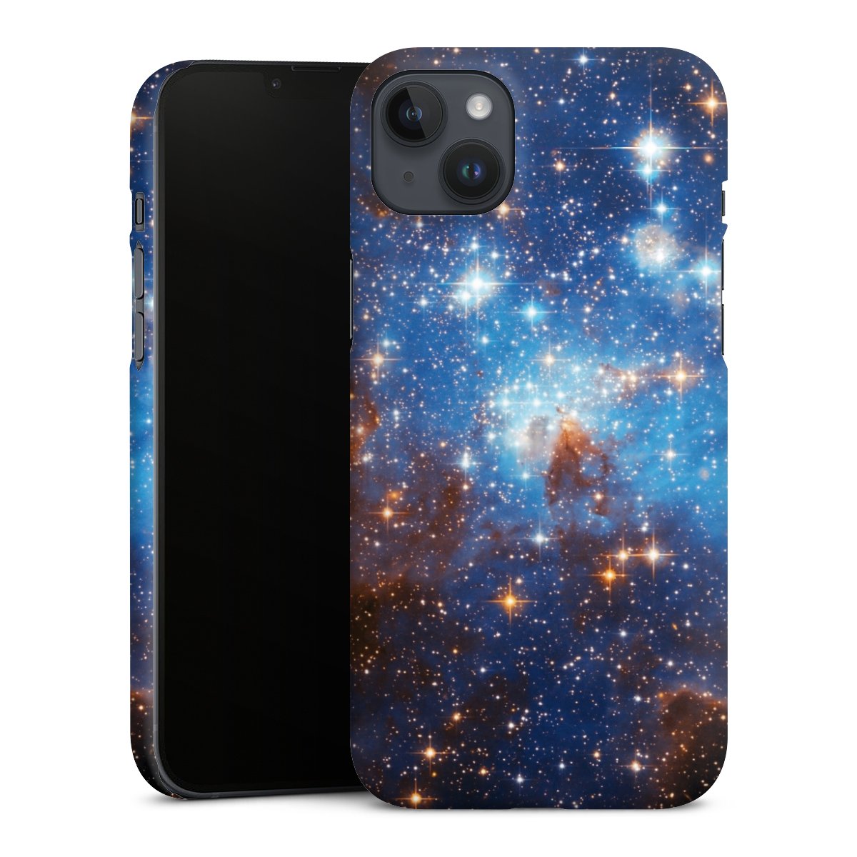 iPhone 14 Plus Handy Premium Case Smartphone Handyhülle Schutzhülle matt Star Weltall Galaxy Premium Case