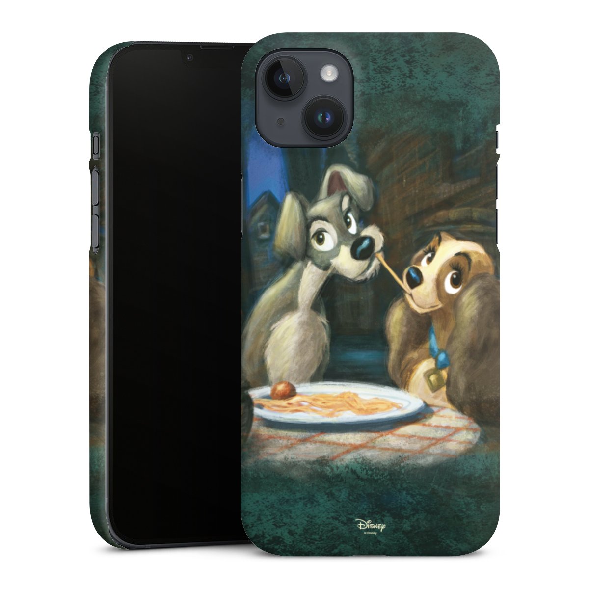 iPhone 14 Plus Handy Premium Case Smartphone Handyhülle Schutzhülle matt Lady And The Tramp Official Licensed Product Disney Premium Case