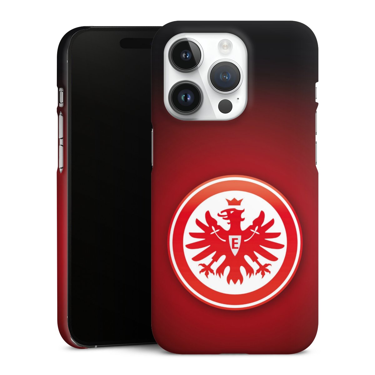 iPhone 14 Pro Handy Premium Case Smartphone Handyhülle Schutzhülle matt Eintracht Frankfurt Official Licensed Product Coat Of Arms Premium Case